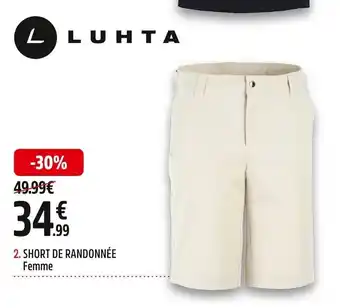 Intersport Luhta Short de Randonnée Femme offre