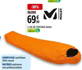 Intersport Millet Sac de Couchage Adulte offre
