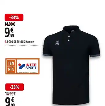 Intersport Polo de Tennis Homme offre