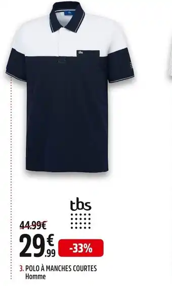 Intersport Tbs Polo à Manches Courtes Homme offre