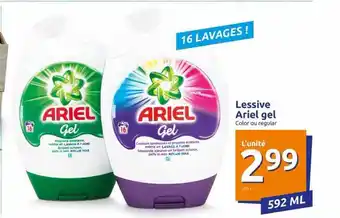 Action Lessive Ariel Gel offre