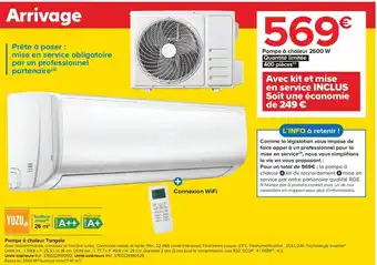 Castorama Yuzo Pompe à Chaleur Tangelo offre