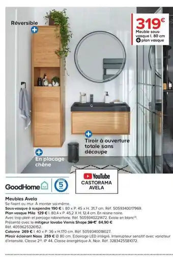 Castorama Goodhome Meubles Avela offre
