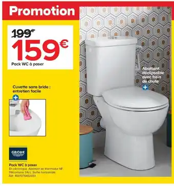 Castorama Grohe Pack WC à Poser offre