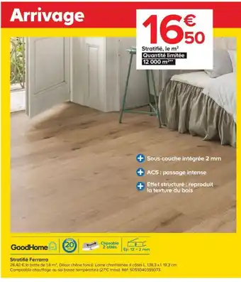 Castorama Goodhome Stratifié Ferrarra offre