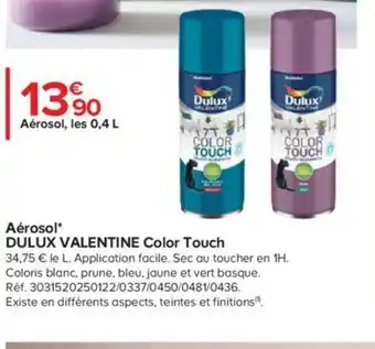 Castorama Aérosol Dulux Valentine Color Touch offre