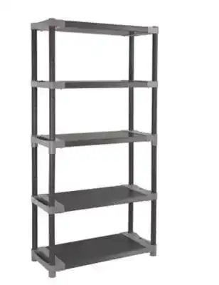 Castorama Étagère en résine 5 tablettes grosfillex qualipro h. 175 x l. 90 x p. 40 cm offre