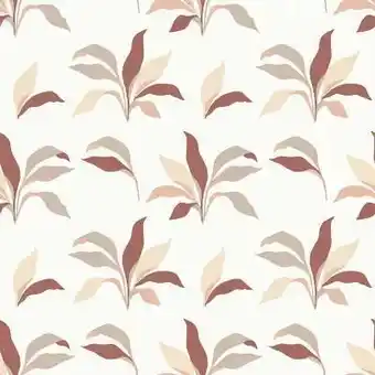 Castorama Papier peint à motif vinyle intissé pondo blanc et rouge foncé 53 cm goodhome offre
