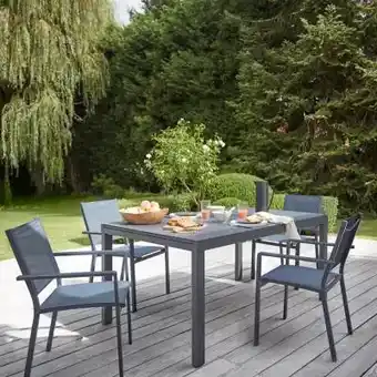 Castorama Table de jardin extensible en aluminium baradal 160/240 x 100 cm offre