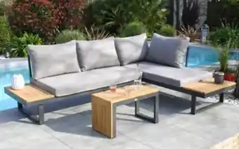 Castorama Salon de jardin bas tokyo aluminium anthracite dcb garden 4 personnes offre