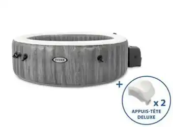 Spa gonflable intex purespa Ă bulles baltik 6 places + 2 appuis-tĂȘte deluxe offerts