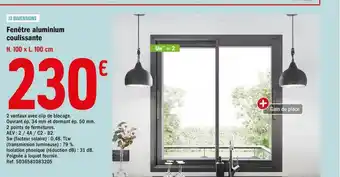 Brico Dépôt Fenêtre Aluminium Coulissante offre