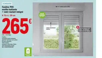 Fenêtre Pvc Osillo-battante + Volet Roulant Intégré
