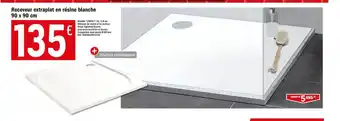 Brico Dépôt Receveur Extra Plat En Résine Blanche 90 X 90 Cm offre