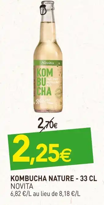 naturéO Novita kombucha nature offre