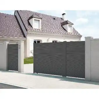 Brico Dépôt Portail aluminium coulissant "santos" offre