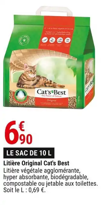 Gamm vert Cat's best litière original offre