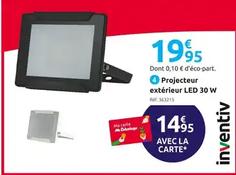 Mr Bricolage Inventiv projecteur extérieur led 30 w offre