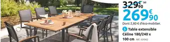 Mr Bricolage Table extensible céline offre