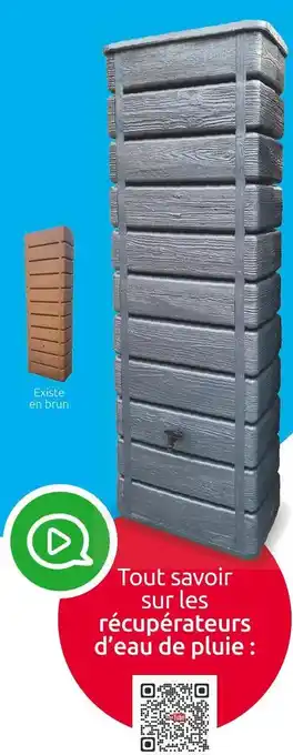 Mr Bricolage Belli récupérateur d’eau mural woody offre