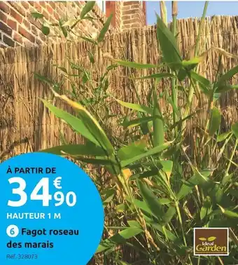 Mr Bricolage Ideal garden fagot roseau des marais offre