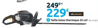 Mc culloch taille-haies thermique ergolite6028