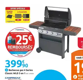 Mr Bricolage Campingaz barbecue gaz 4 series classic wld 3 en 1 offre