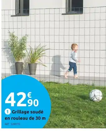 Mr Bricolage Grillage soudé en rouleau de 30 m offre