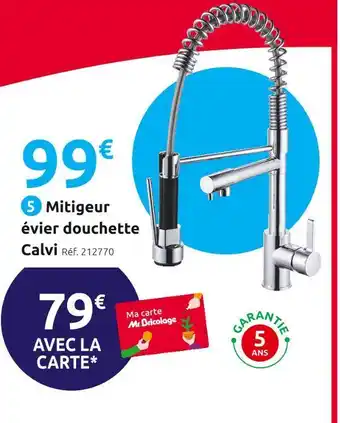 Mr Bricolage Inventiv mitigeur évier douchette calvi offre