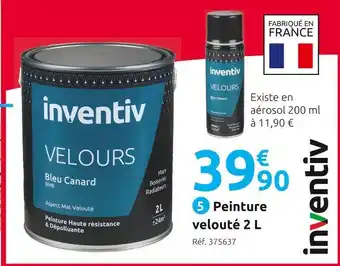 Mr Bricolage Inventiv peinture velouté 2 l offre
