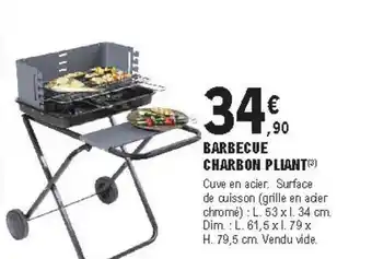 E.Leclerc Brico Barbecue Charbon Pliant offre