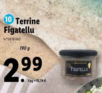 Lidl Terrine figatellu offre
