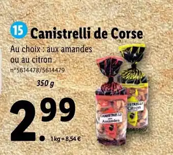 Lidl Casnistrelli de corse offre
