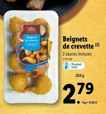 Lidl Beignets de crevette offre