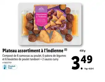Lidl Plateau assortiment à l'indienne offre