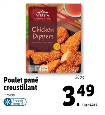 Lidl Poulet pané croustillant offre