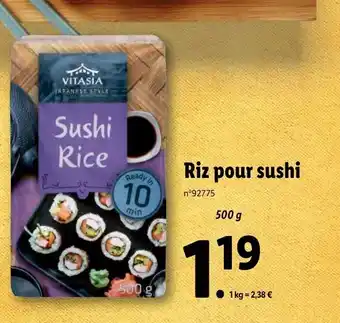 Lidl Riz pour sushi offre