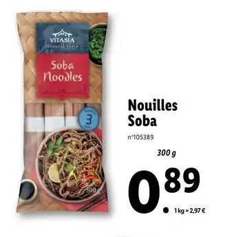 Lidl Nouilles soba offre