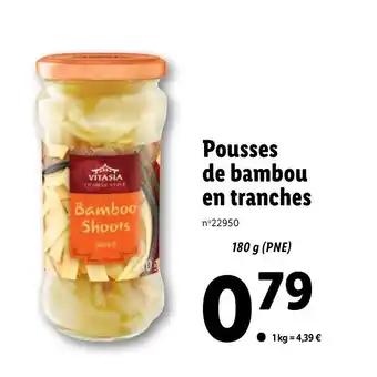 Lidl Pousses de bambou en tranches offre