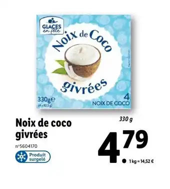 Lidl Noix de coco givrées offre