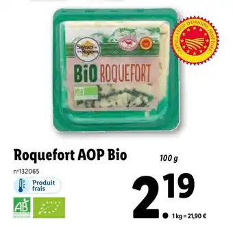 Lidl Roquefort AOP Bio offre