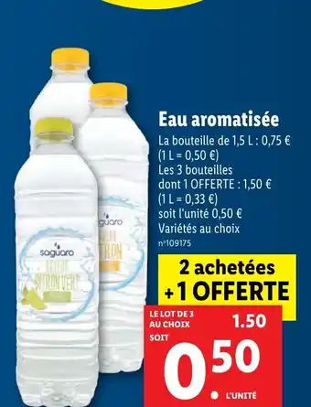 Lidl Eau Aromatisée offre