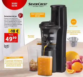 Lidl Silver Crest Extracteur de Jus offre