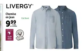 Lidl Livergy Chemise En Jean offre