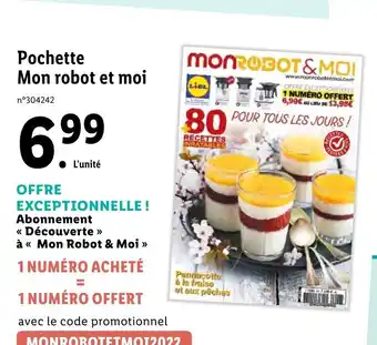 Lidl Pochette Mon robot Et Moi offre