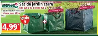 Norma Sac de Jardin Carré offre