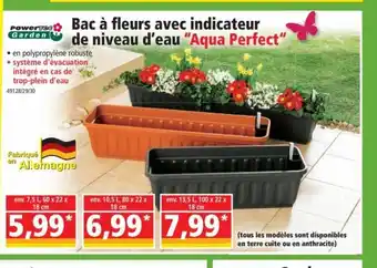 Norma Bac à Fleurs Avec Indicateur de Niveau d'Eau Aqua Perfect offre