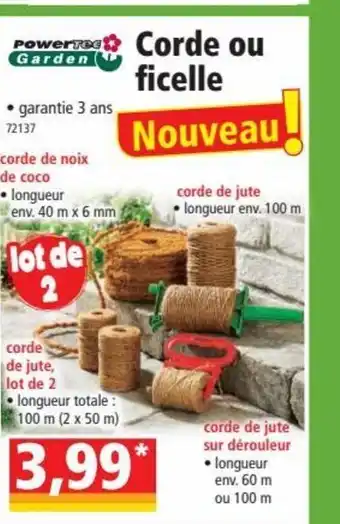 Norma Corde Ou Ficelle offre
