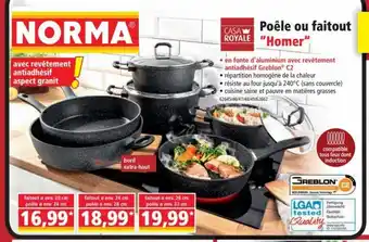 Norma Casa Royale Poêle Ou Faitout Homer offre