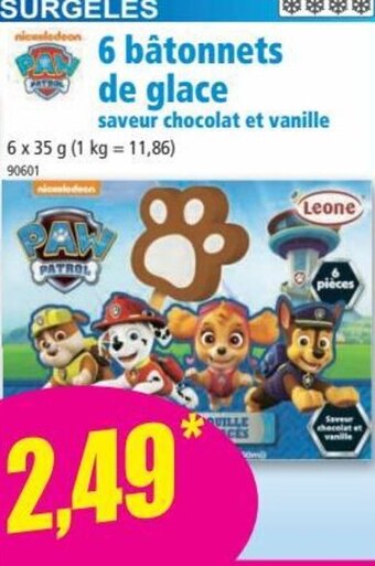 Norma 6 Bâtonnets de Glace offre